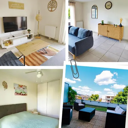T2 Garage Prive Et Terrasse Proche Thermes דירה Chamalières